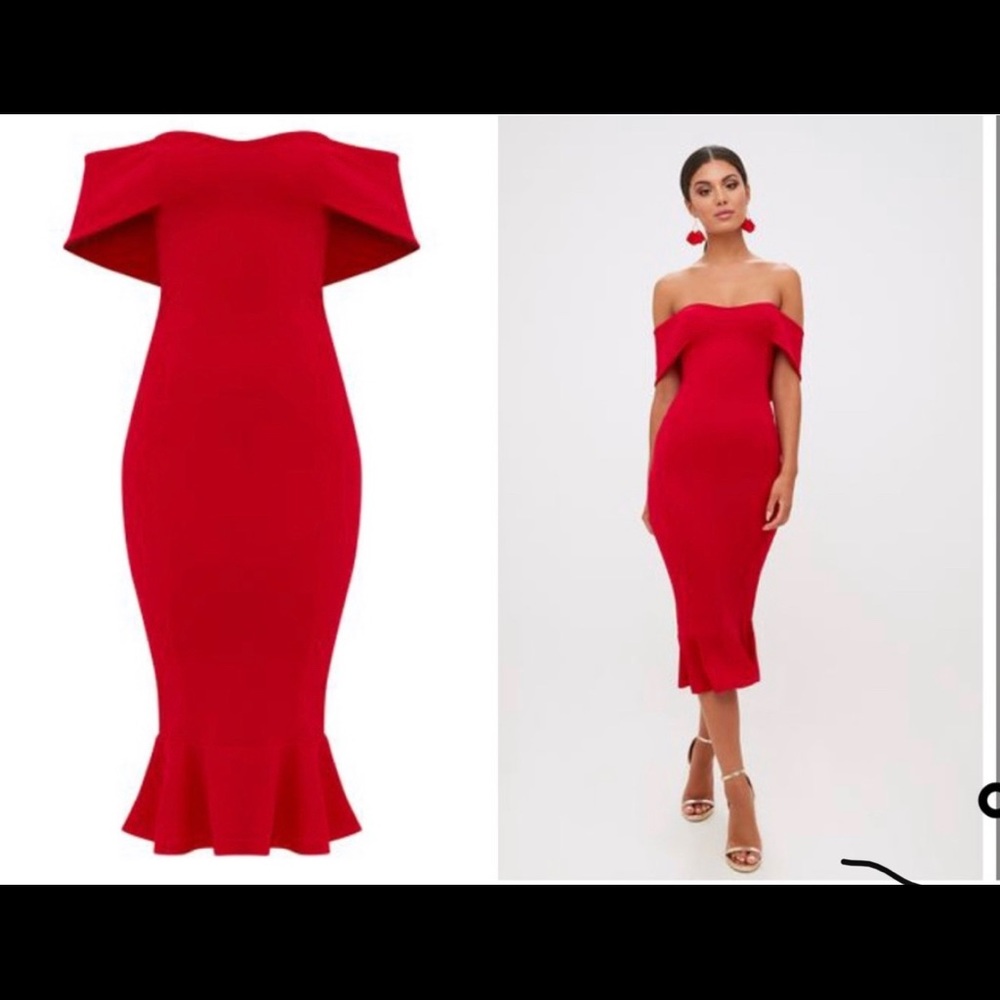 Red Midi Dress